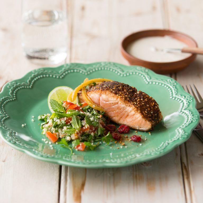 Dukkah Crusted Huon Salmon