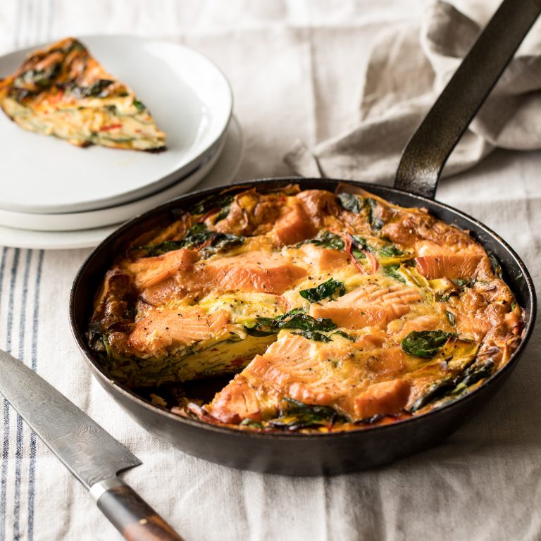 Huon Smoked Salmon Frittata