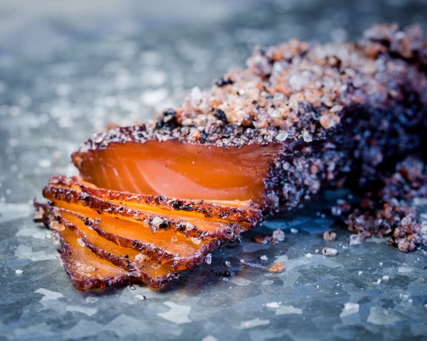 Tasmanian Pepperberry Cured Huon Salmon