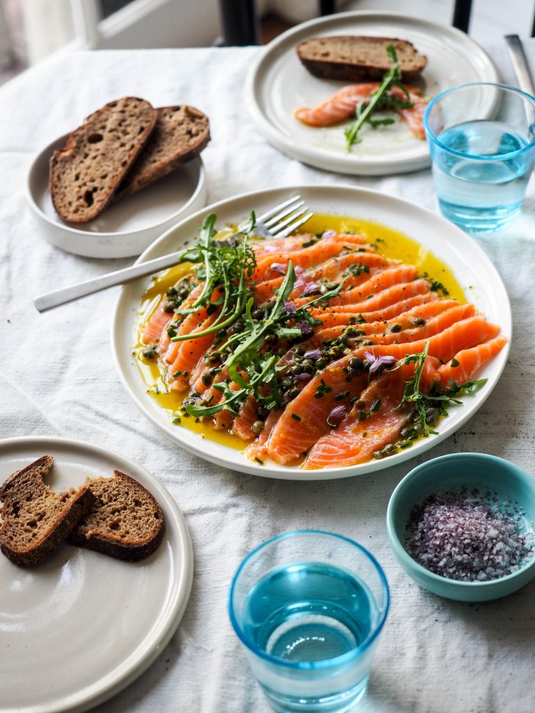 Huon Salmon Carpaccio