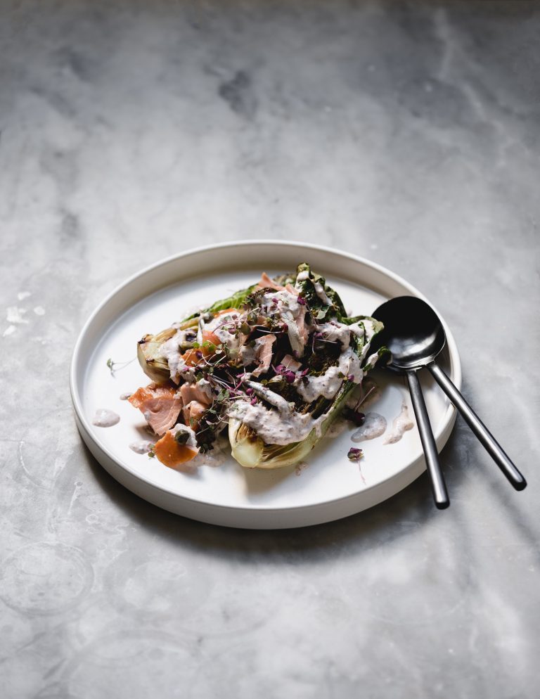 Huon Wood Roasted Salmon Caesar