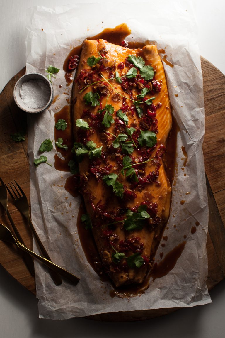 Sticky Chilli Huon Salmon