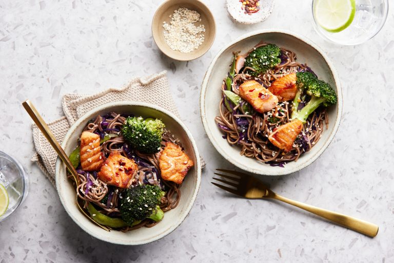 Garlic & Ginger Salmon Stir-Fry