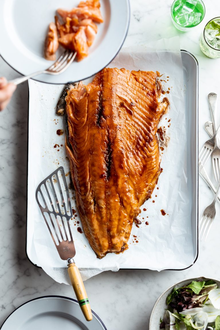 Glazed Roast Huon Salmon