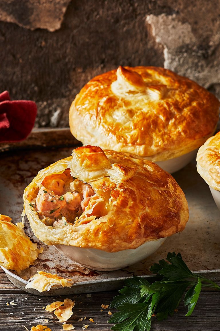 Huon Salmon, Potato and Leek Pot Pies