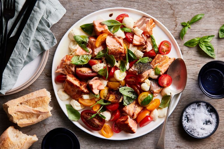 Huon Salmon Caprese Salad