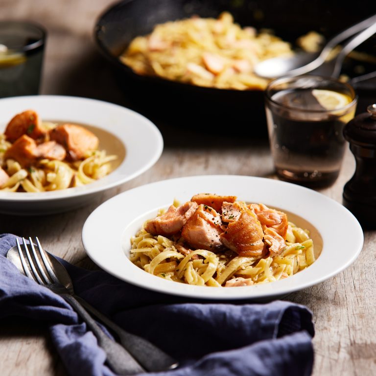 Salmon Fettuccine