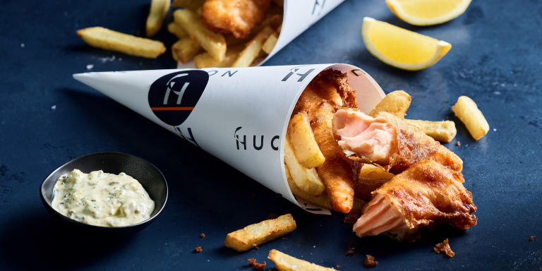 Beer Battered Huon Salmon