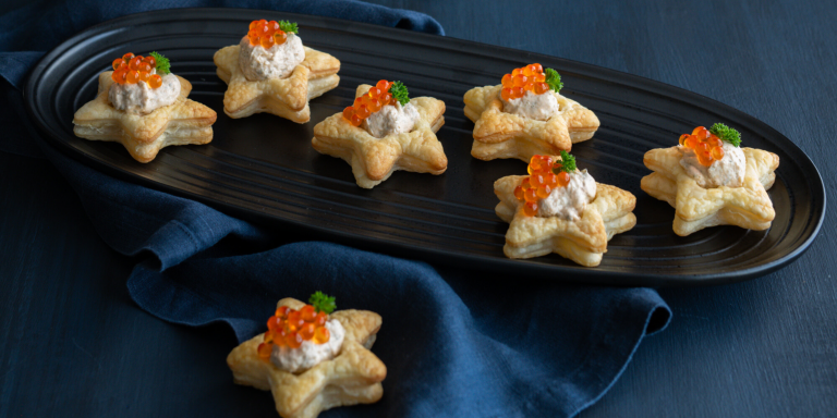 Huon Smoked Salmon Pâté and Salmon Caviar Stars