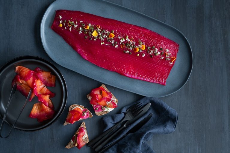 Huon Salmon Beetroot Gravlax