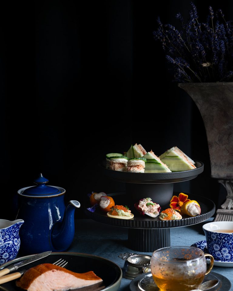 Huon Hot Smoked and Cucumber Tea Sandwiches